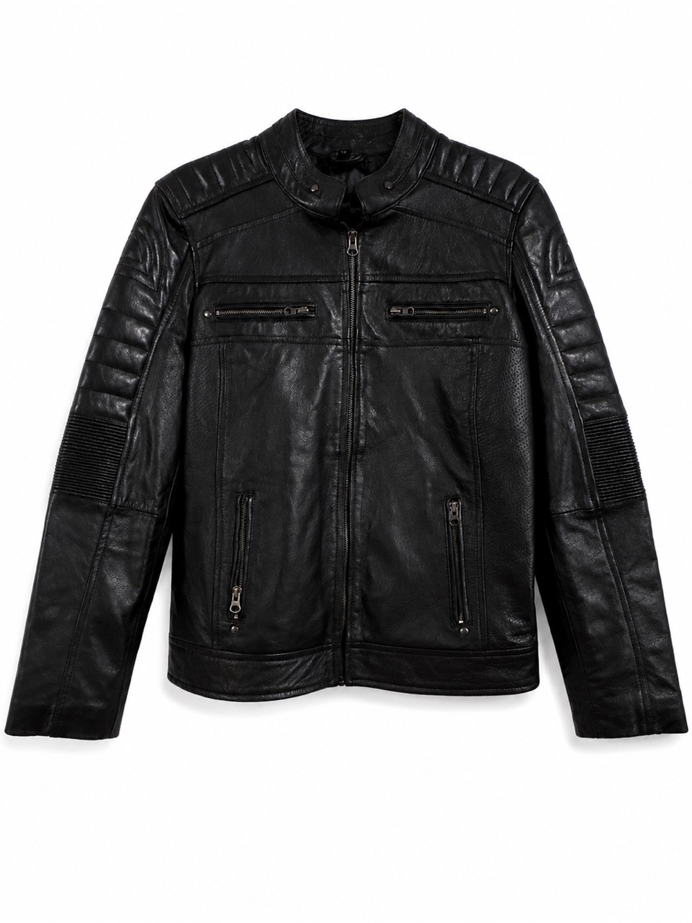 🖤Classic Black All Leather Moto Jacket🖤 - Picture 1 of 5